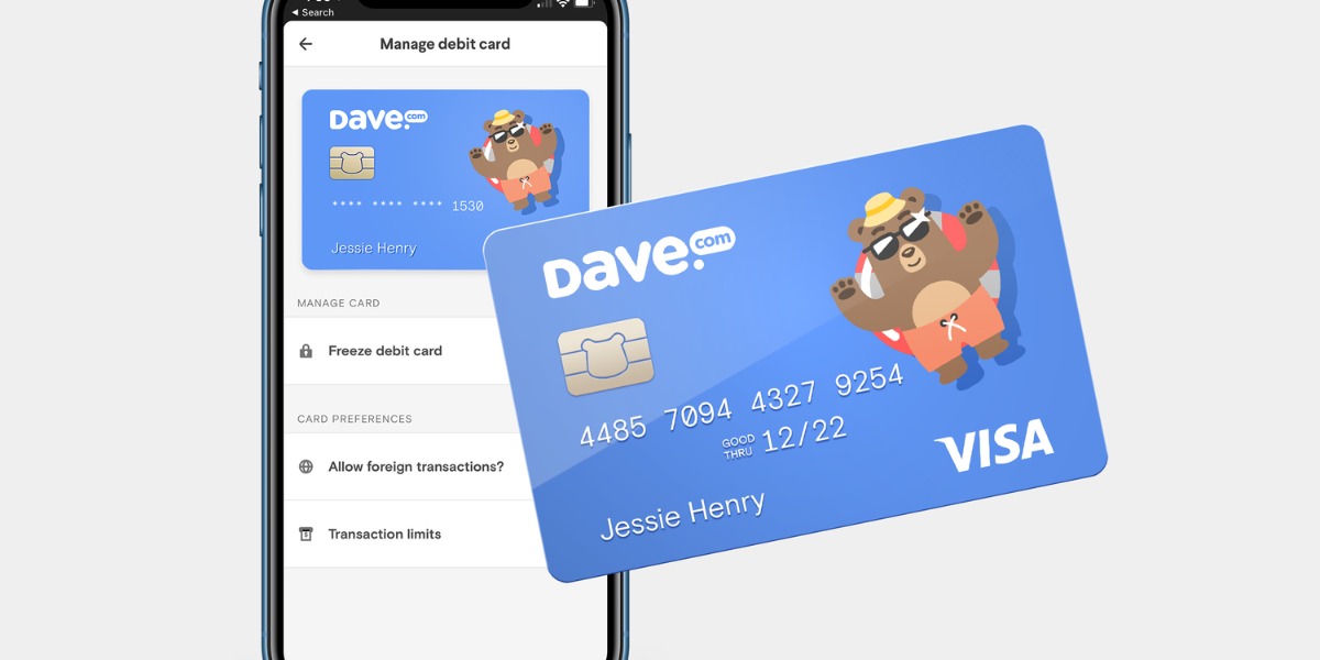 how to use dave virtual card at atm